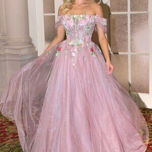 Mauve pink formal dress.Mother of the bride prom party gala bridesmaid wedding